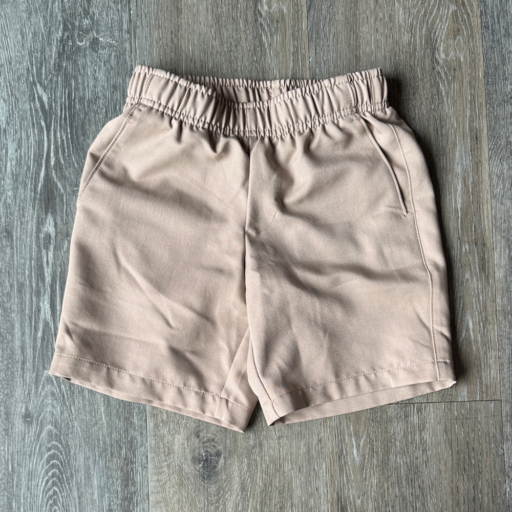 Boy’s Elastic Waist Casual Shorts - Beige